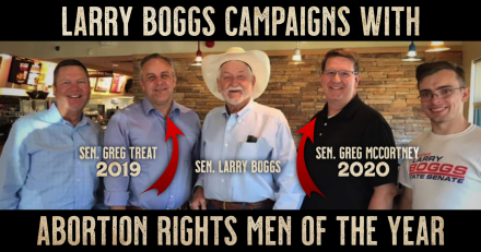 Larry Boggs Campaigns With 2019 & 2020 Abortion Rights Men of the Year