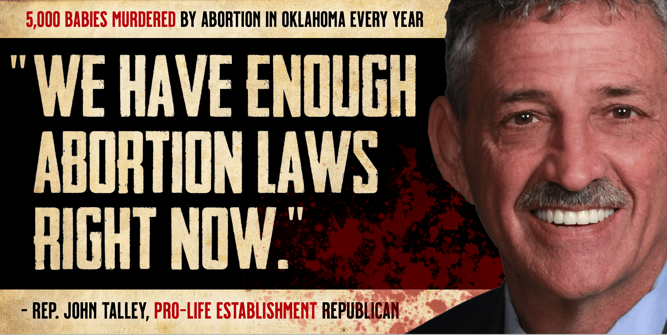 Rep. John Talley (R): Keep abortion legal because 