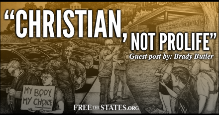 Christian, Not Pro-Life
